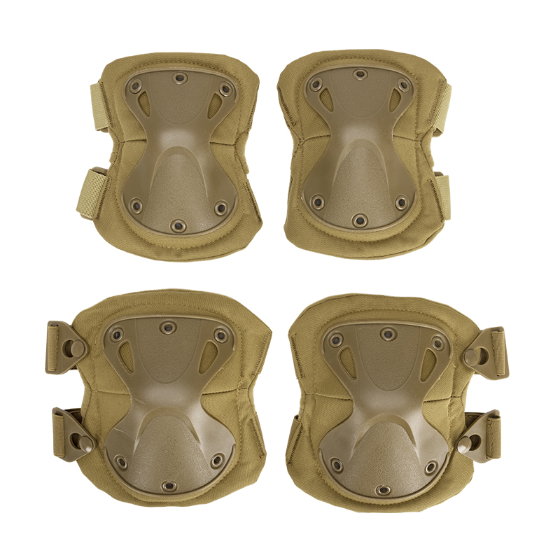 PD-6225 Knee And Elbow Pads Four Sets Of Outdoor Cycling Vajra Guards Knee Elbow Field Equipment Knee Pads - ForcesArmy