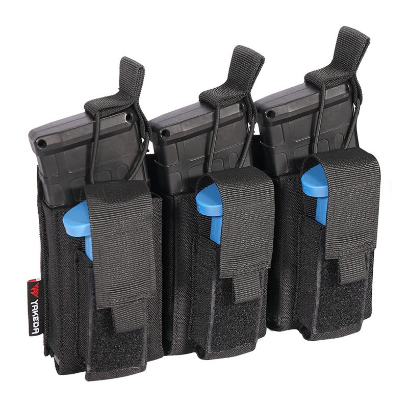 TL-806 Tactical Triple Magazine Nylon 1000D Multi-Purpose molle System Wearable Belt Accessory Pouch - ForcesArmy