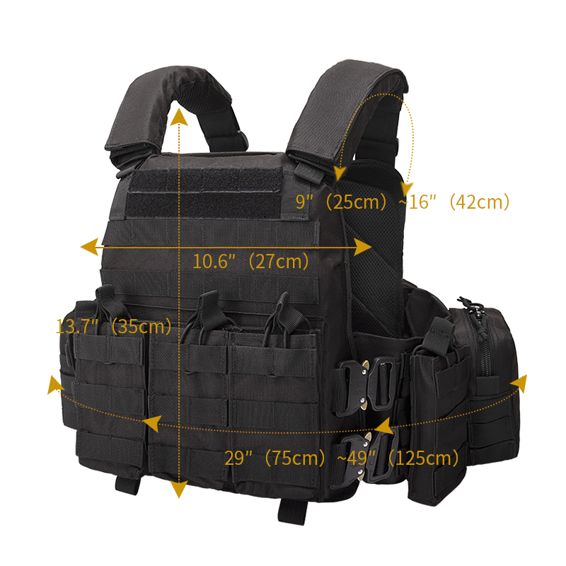 VT-6031-6 Yakeda MC Tactical Gear Chaleco Tactico Weighted Plate Carrier Vest Nylon Colete Tatico Military Training Vest - ForcesArmy