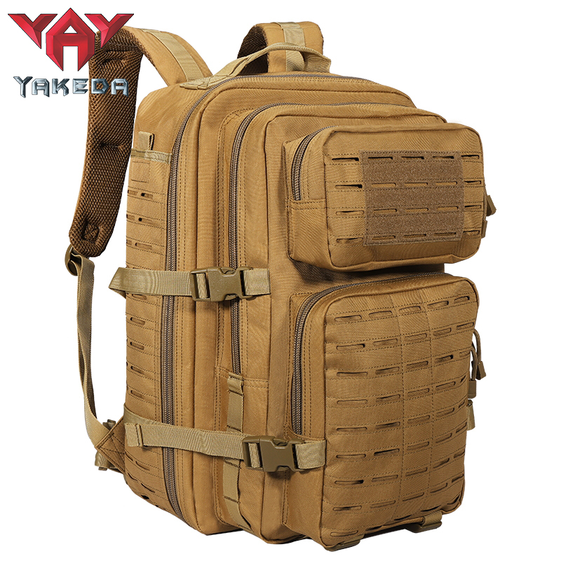 GB-0065 Mountaineering Military Tactical Backpack Men's Hiking Sports Backpack Camouflage System 3P Outdoor Bag 45L - ForcesArmy