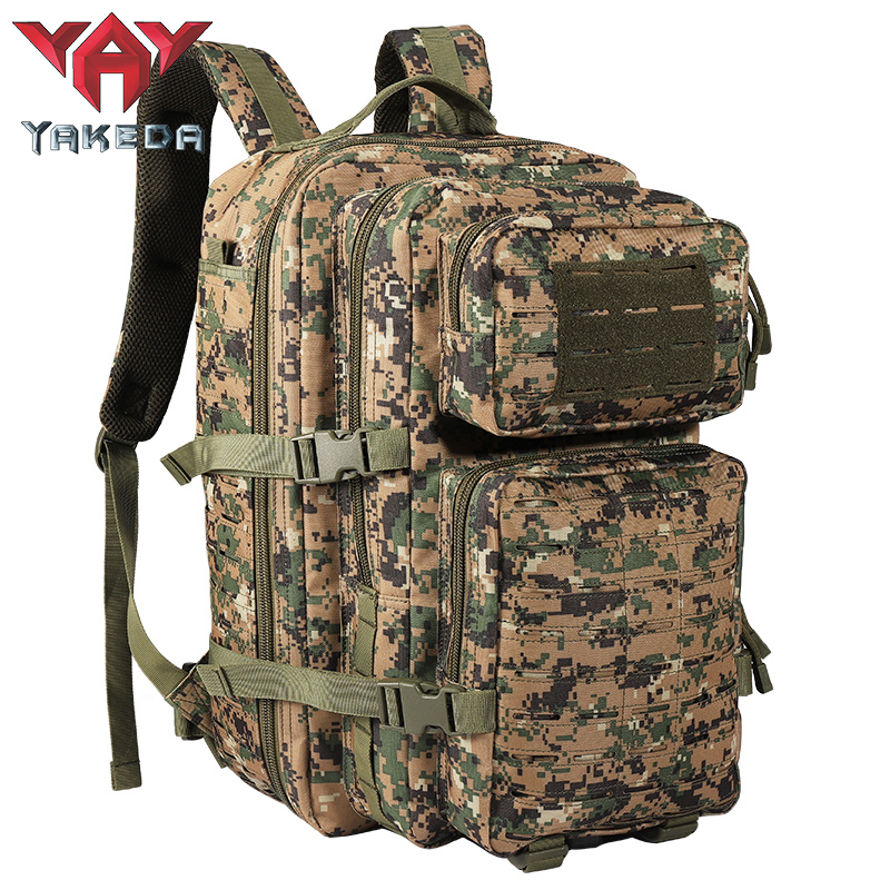 GB-0065 Mountaineering Military Tactical Backpack Men's Hiking Sports Backpack Camouflage System 3P Outdoor Bag 45L - ForcesArmy