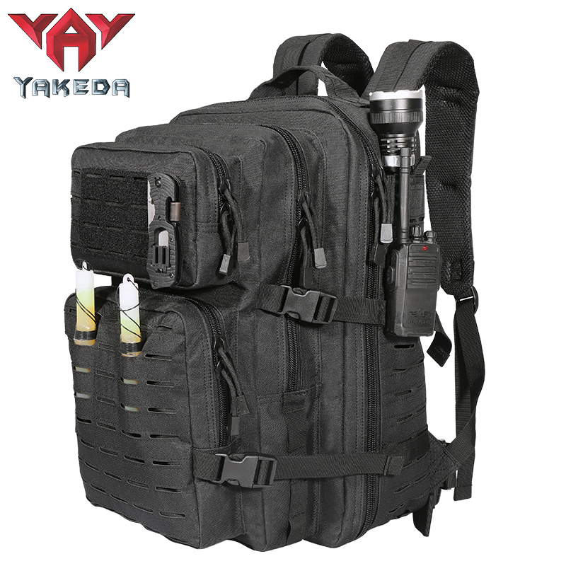 GB-0065 Mountaineering Military Tactical Backpack Men's Hiking Sports Backpack Camouflage System 3P Outdoor Bag 45L - ForcesArmy