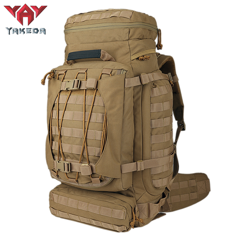 19780 YAKEDA Tactical Backpack Military Rucksack Traveling Hiking Outdoor 90L - ForcesArmy