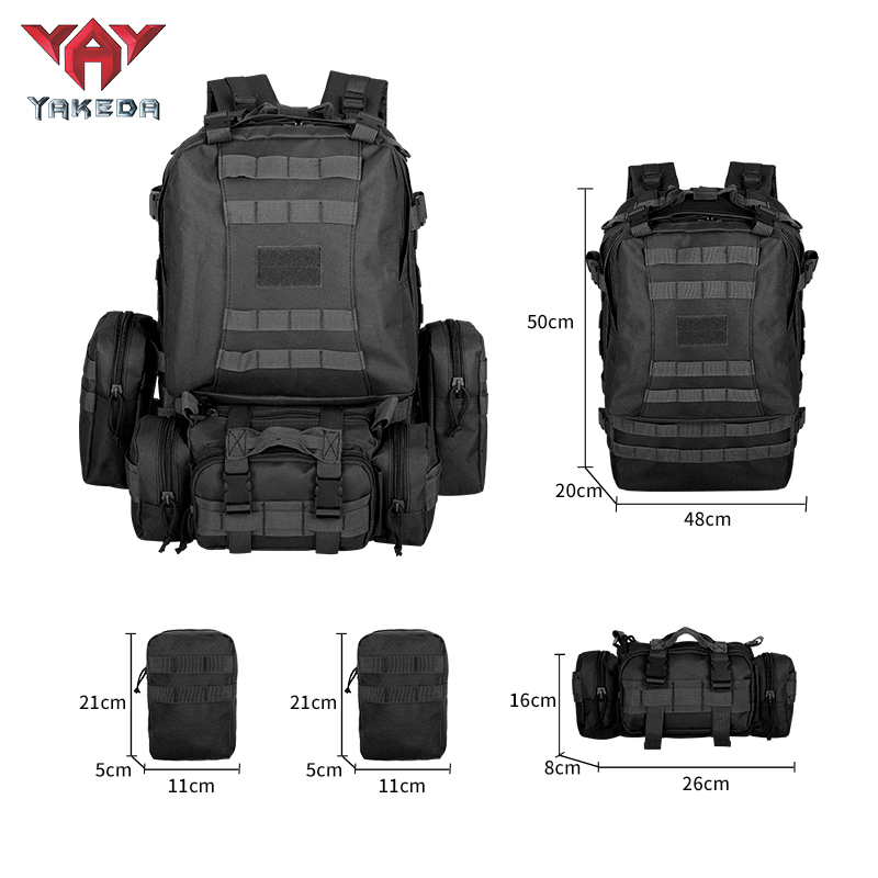 BK-2437 YAKEDA Tactical Backpack Military Fan CS Training Bag - ForcesArmy