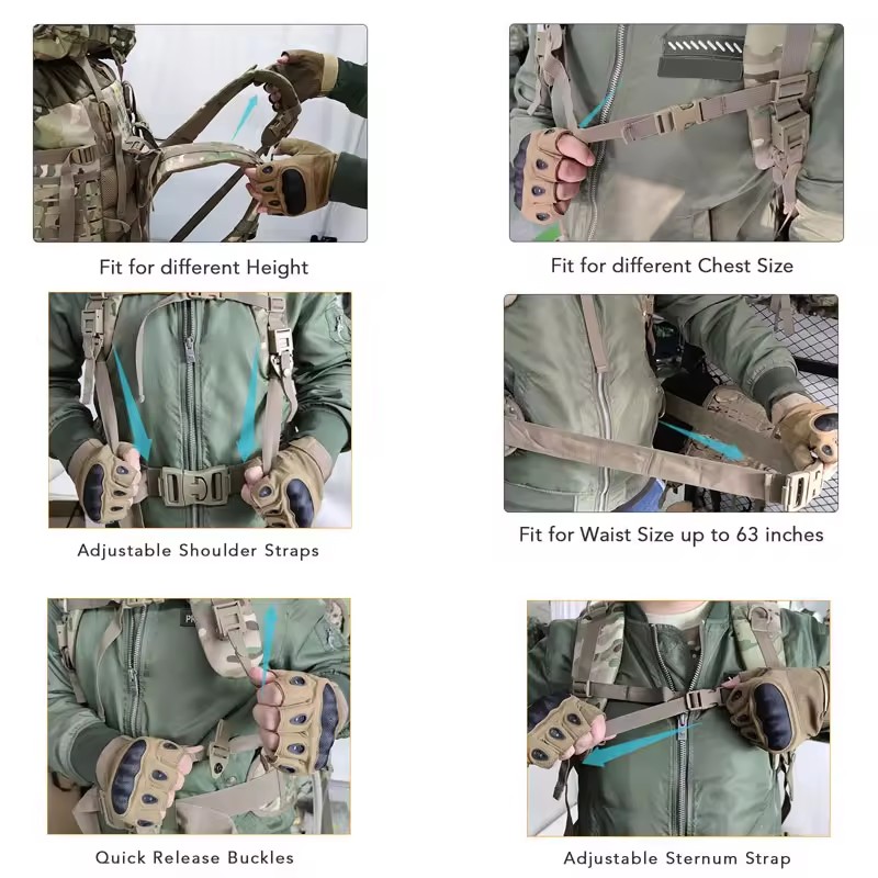 BK-2497 Heavy Duty Large Capacity Mountaineering Bag Waterproof Dustproof Breathable Adventure Outdoor Travel Tactical Backpacks - ForcesArmy