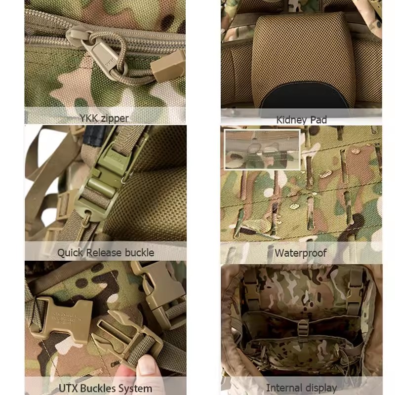 BK-2497 Heavy Duty Large Capacity Mountaineering Bag Waterproof Dustproof Breathable Adventure Outdoor Travel Tactical Backpacks - ForcesArmy