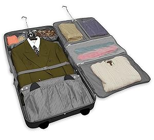 LONDON FOG Buckingham 44-Inch Wheeled Garment Bag, Black - ForcesArmy