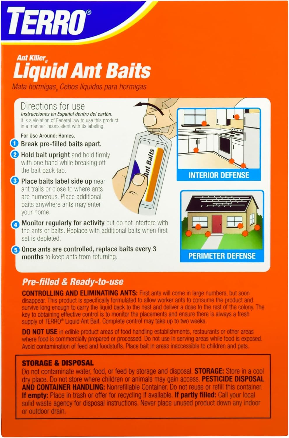 TERRO T300B Liquid Ant Killer, 12 Bait Stations - ForcesArmy