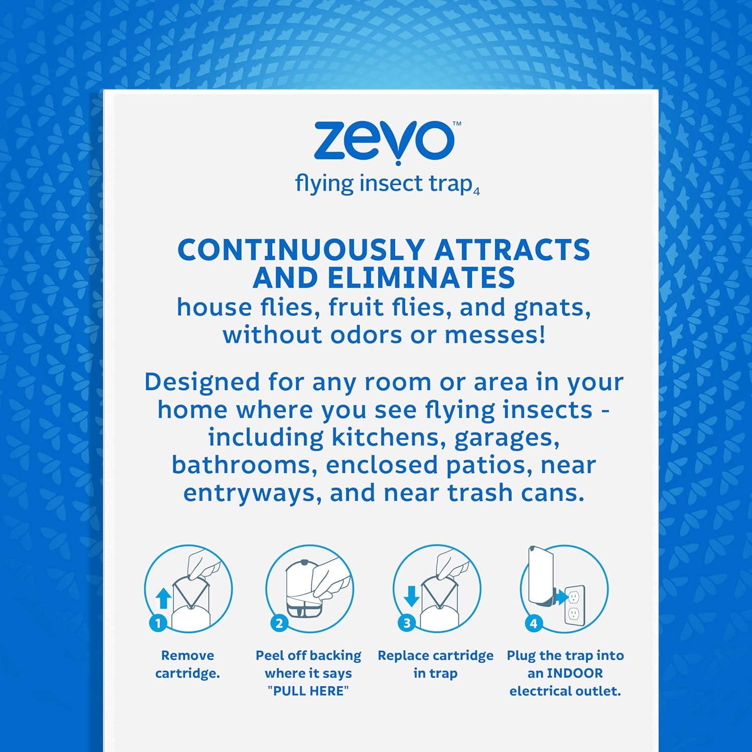 Flying Insect Trap for Indoors: Light Trap Captures Fruit Flies, Gnats and Houseflies - ForcesArmy