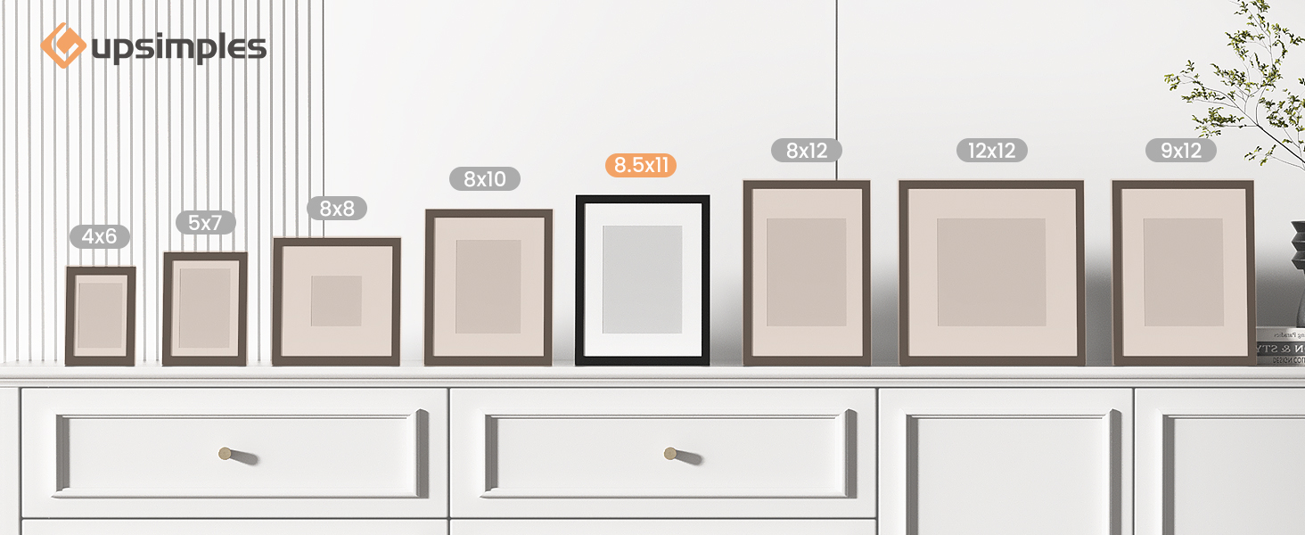 Picture Frame, Display Pictures 6x8 with Mat or 8.5x11 Wall Hanging Photo Certificate Frame - ForcesArmy