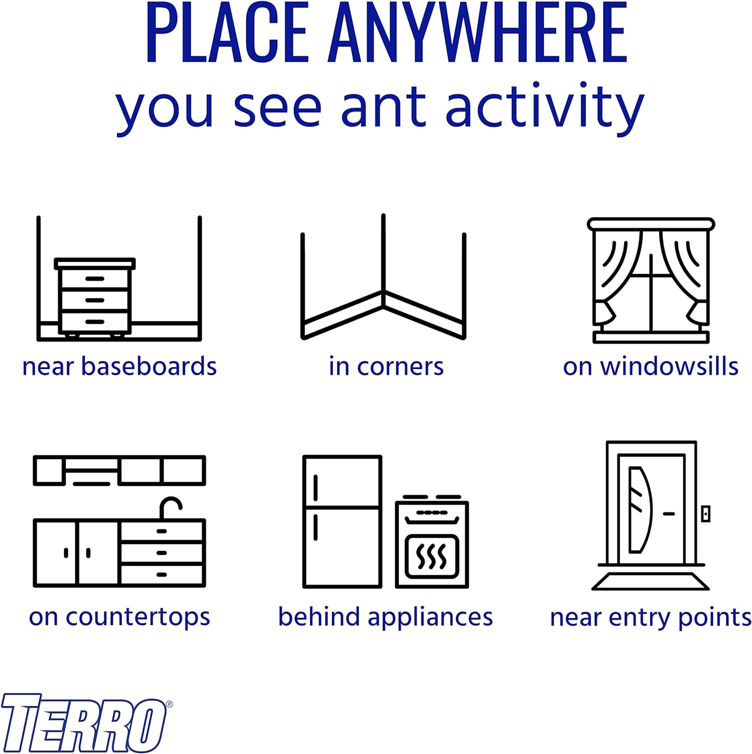 TERRO T300B Liquid Ant Killer, 12 Bait Stations - ForcesArmy