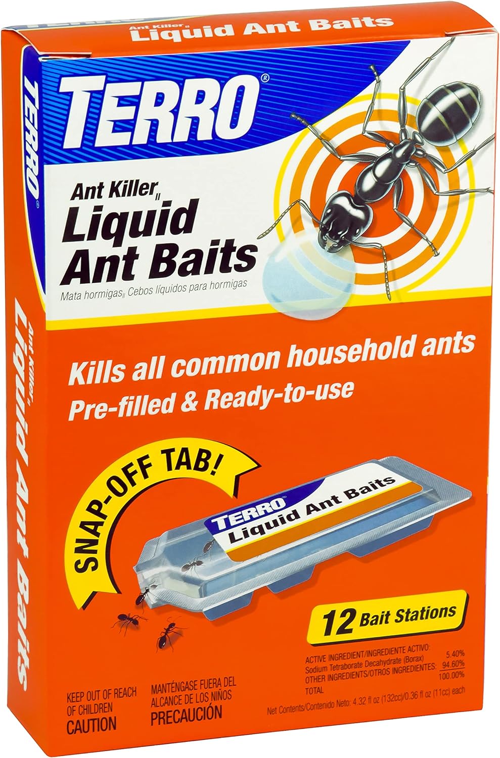 TERRO T300B Liquid Ant Killer, 12 Bait Stations - ForcesArmy