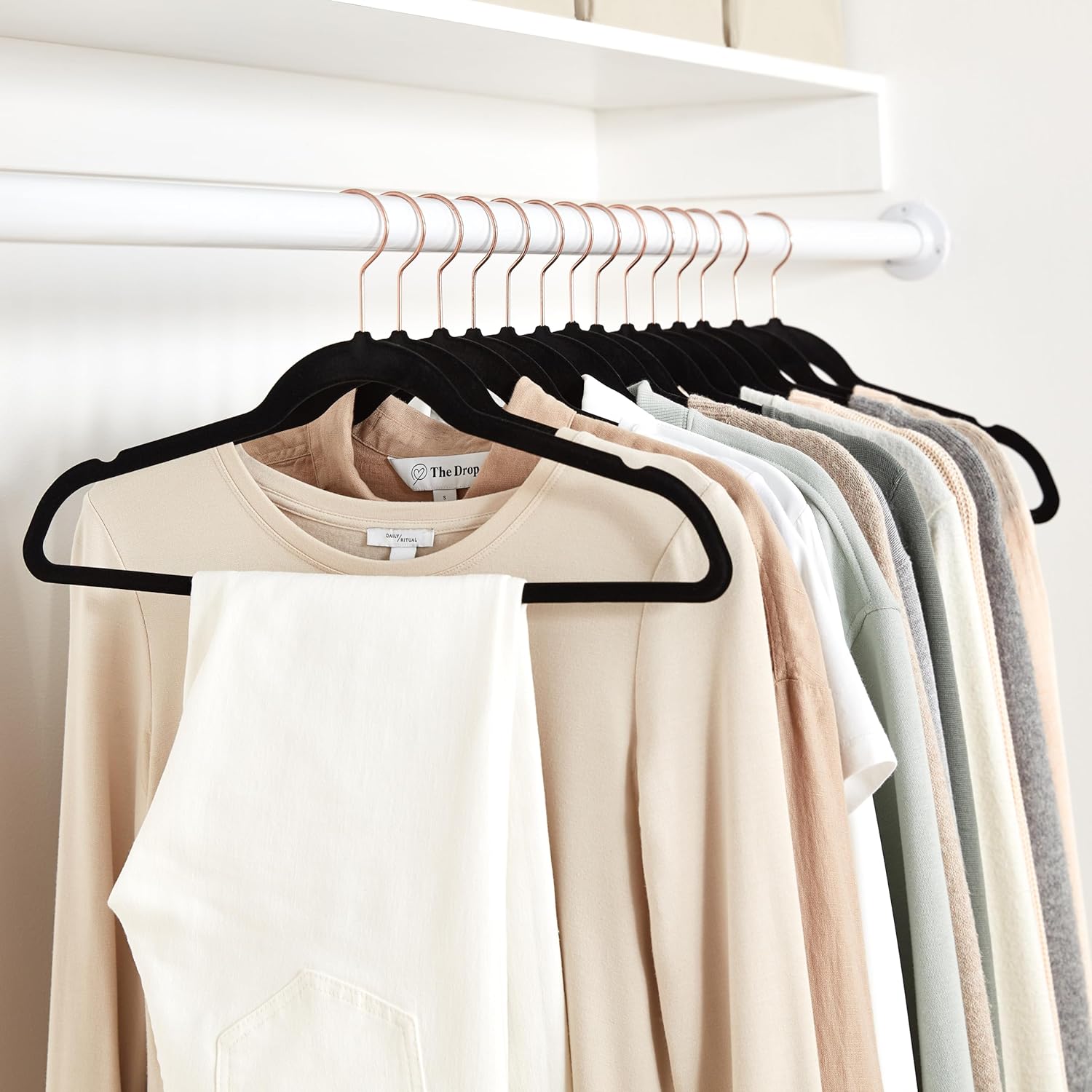 Basics Slim, Velvet, Non-Slip Suit Clothes Hangers - ForcesArmy