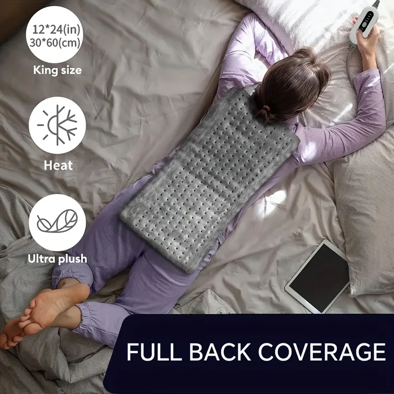 Heating Pad For Back - 4 Heat Levels Up To 150°F & 2-Hour Auto-Off - ForcesArmy