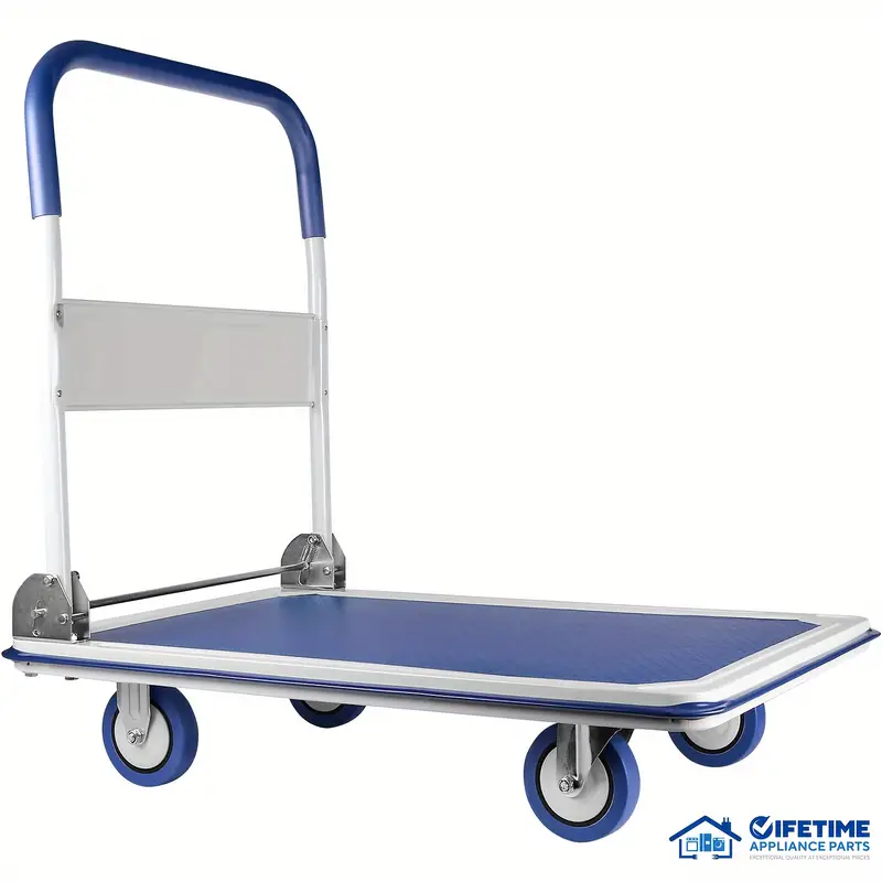 330 Lbs/660 Lbs Capacity Steel Heavy Duty Upgraded Home Large Foldable Push Cart - ForcesArmy