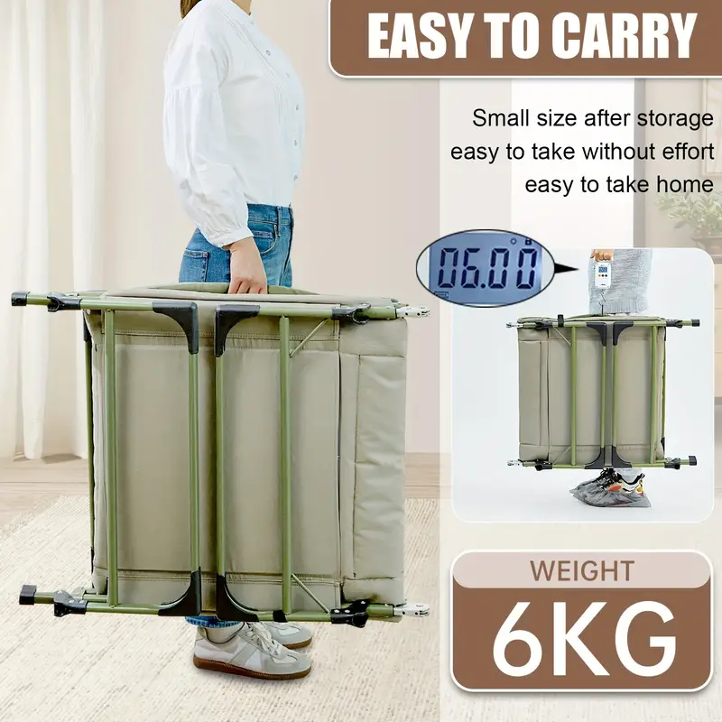 Folding Sleeping Bed,Adjustable Camping Cot, Portable Lightweight  for office outdoor - ForcesArmy