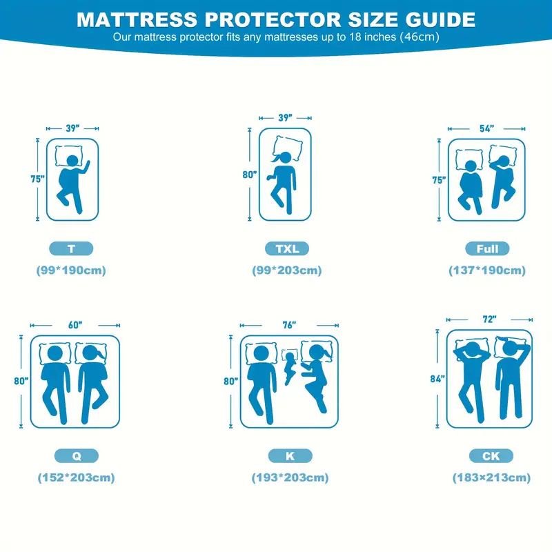 100% Waterproof Mattress Protector – Breathable Bamboo Charcoal Fiber, Noiseless, Odor-Free, Deep Pocket - ForcesArmy