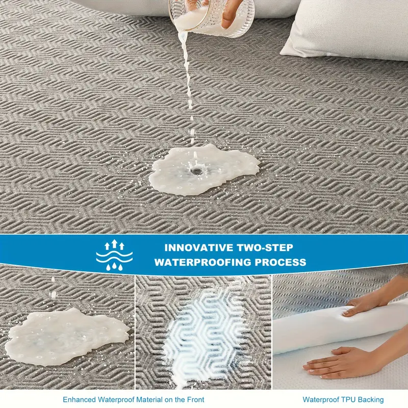 100% Waterproof Mattress Protector – Breathable Bamboo Charcoal Fiber, Noiseless, Odor-Free, Deep Pocket - ForcesArmy