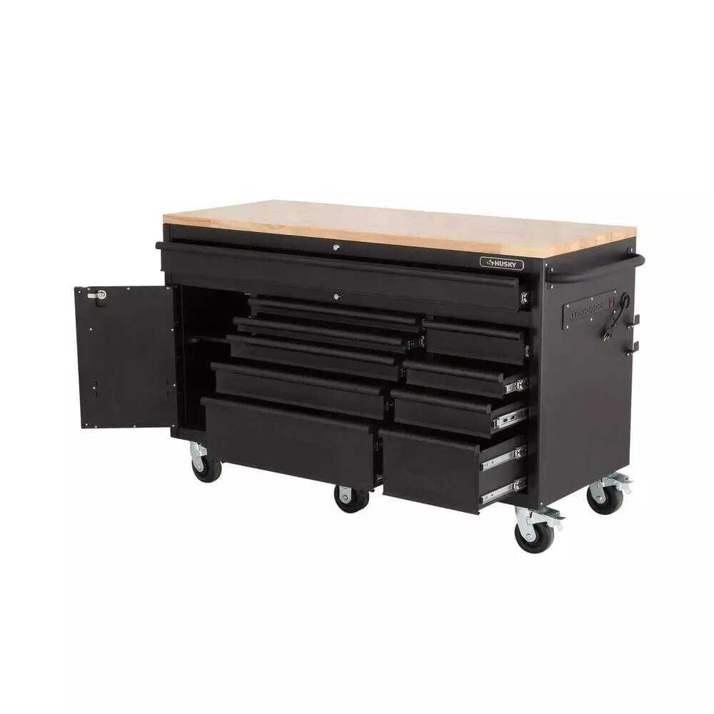 HEAVYDUTY 60 IN. W 10DRAWER, DEEP TOOL CHEST MOBILE WORKBENCH IN