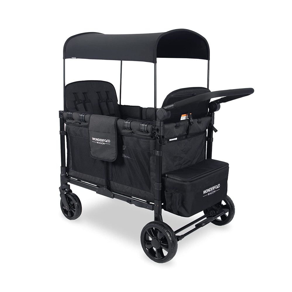 WONDERFOLD W4 Elite 4 Seater Multi-Function Quad Stroller Wagon - LIDL