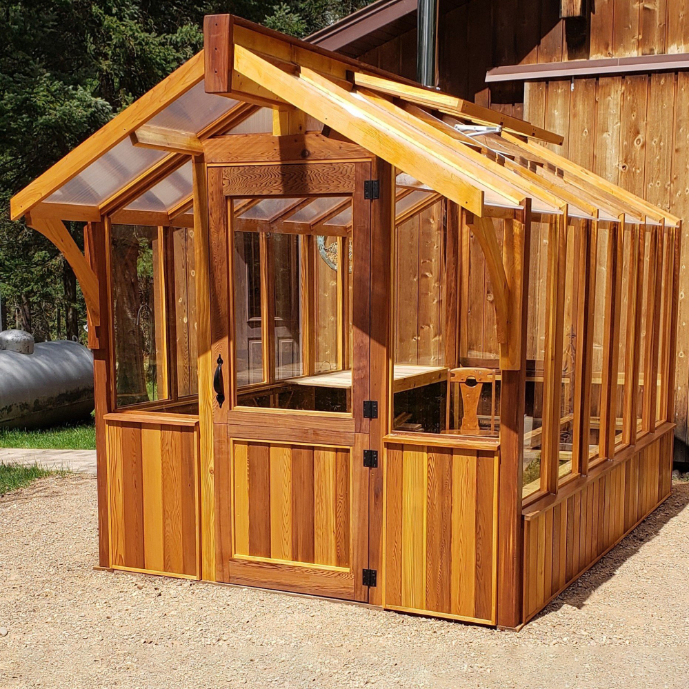 Western Red Cedar 8'x 12' Meridian Greenhouse - LIDL