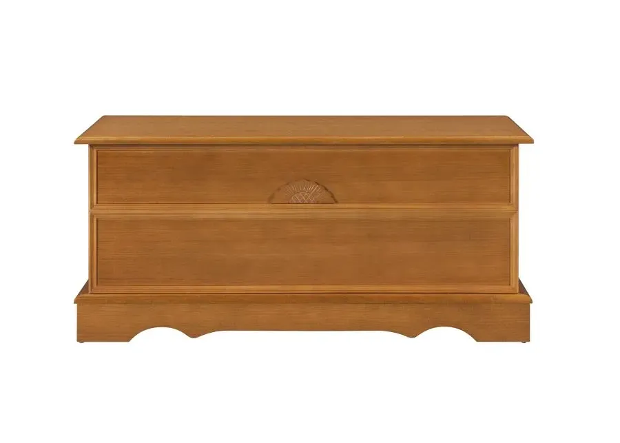 Paula Rectangular Cedar Chest Honey
