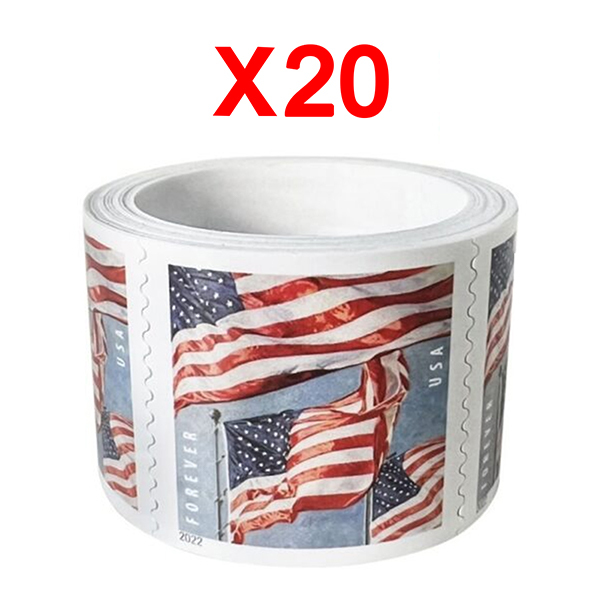 Free: NEW USPS U.S. Flag Forever Stamps, Book of 20-2017, 20 Stamps FREE  SHIPPING - Office Supplies -  Auctions for Free Stuff
