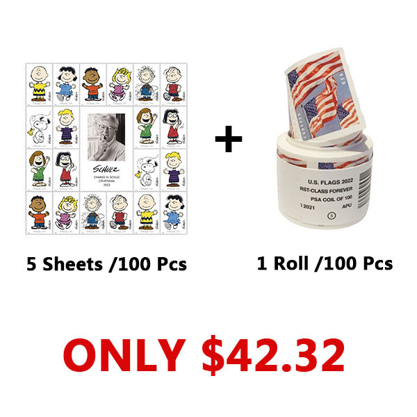 U.S. Flag 2022 Roll of Forever Stamps 100 pcs