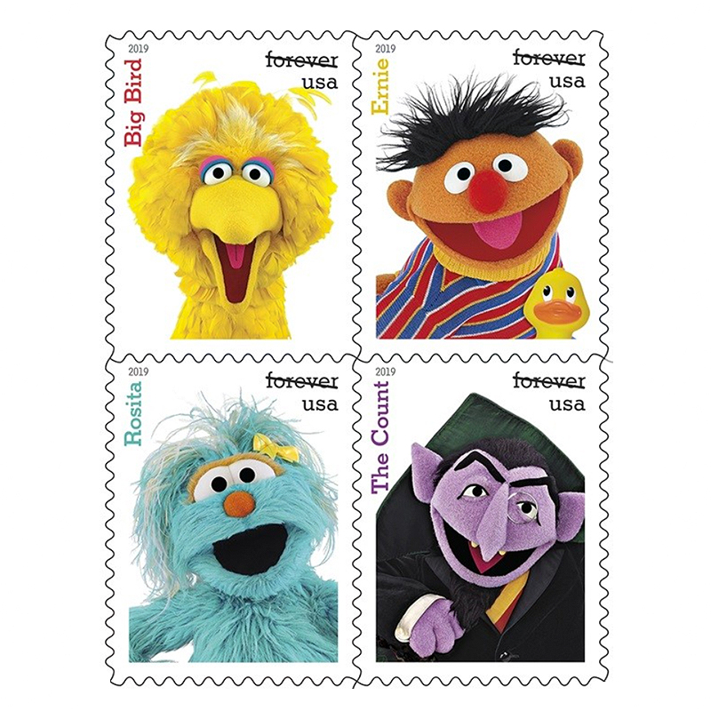 Sesame Street Forever Stamps 2019