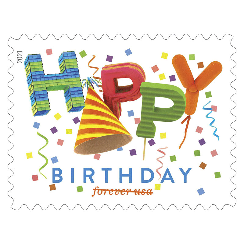 Happy Birthday Stamps 2021