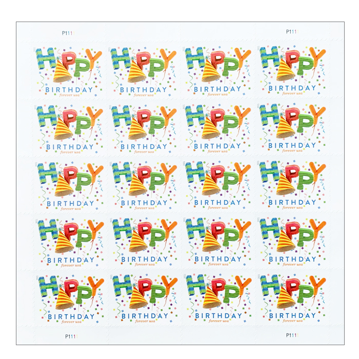 Happy Birthday Stamps 2021