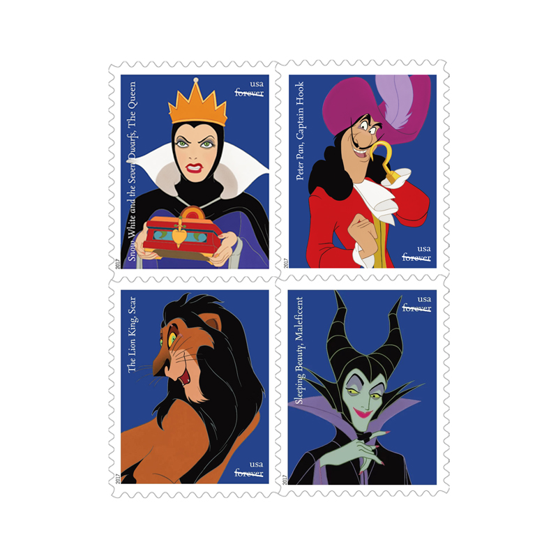 Disney Villains Forever Stamps 2017 USPS Stamps Home