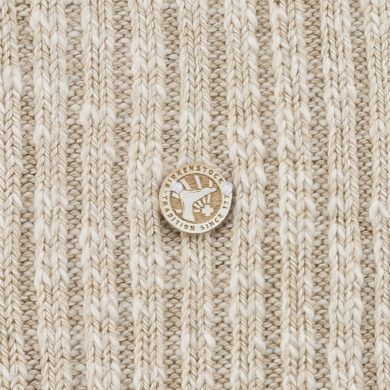 Cotton Slub Beige White