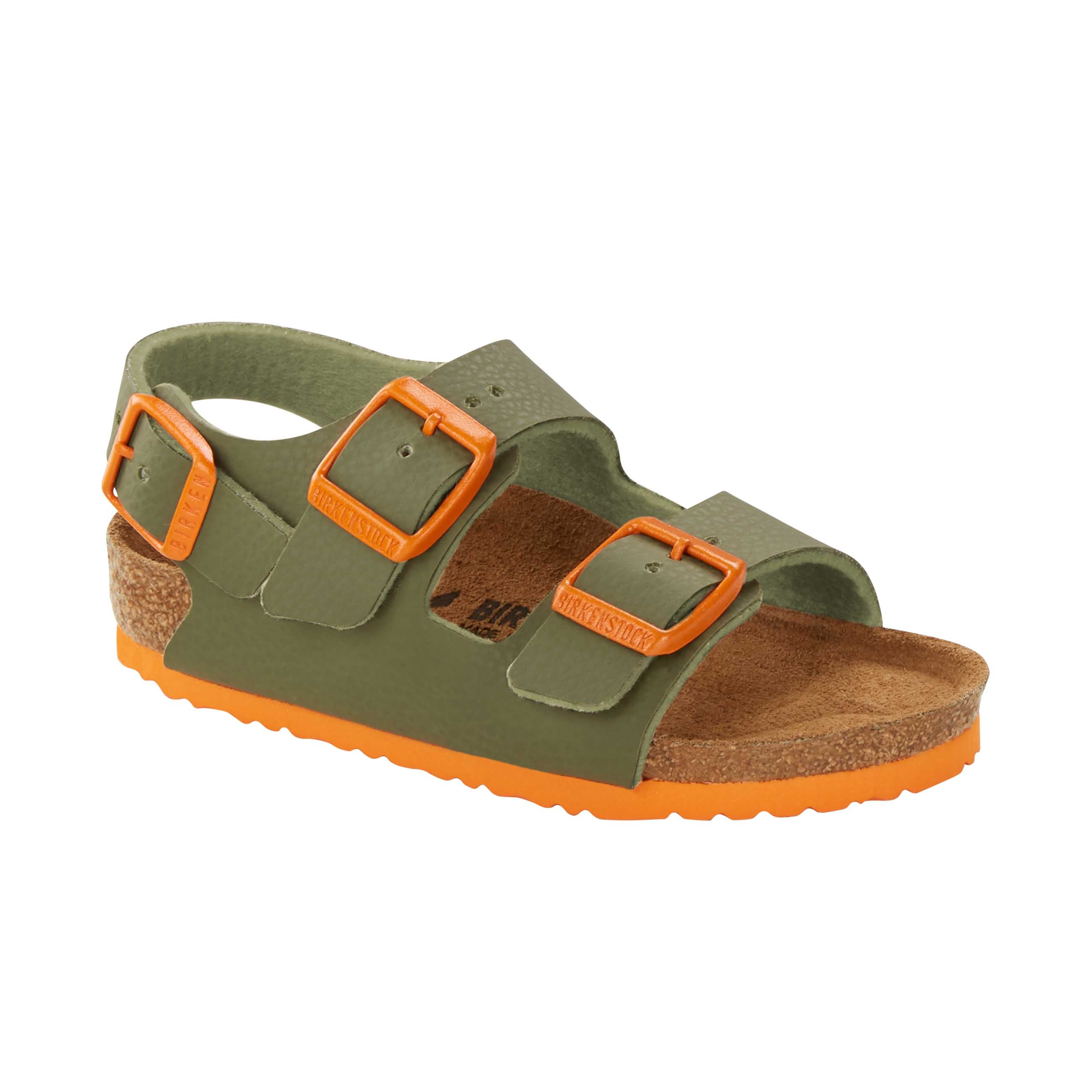 Milano Kids Desert Soil Moss Green/Orange Birko-Flor