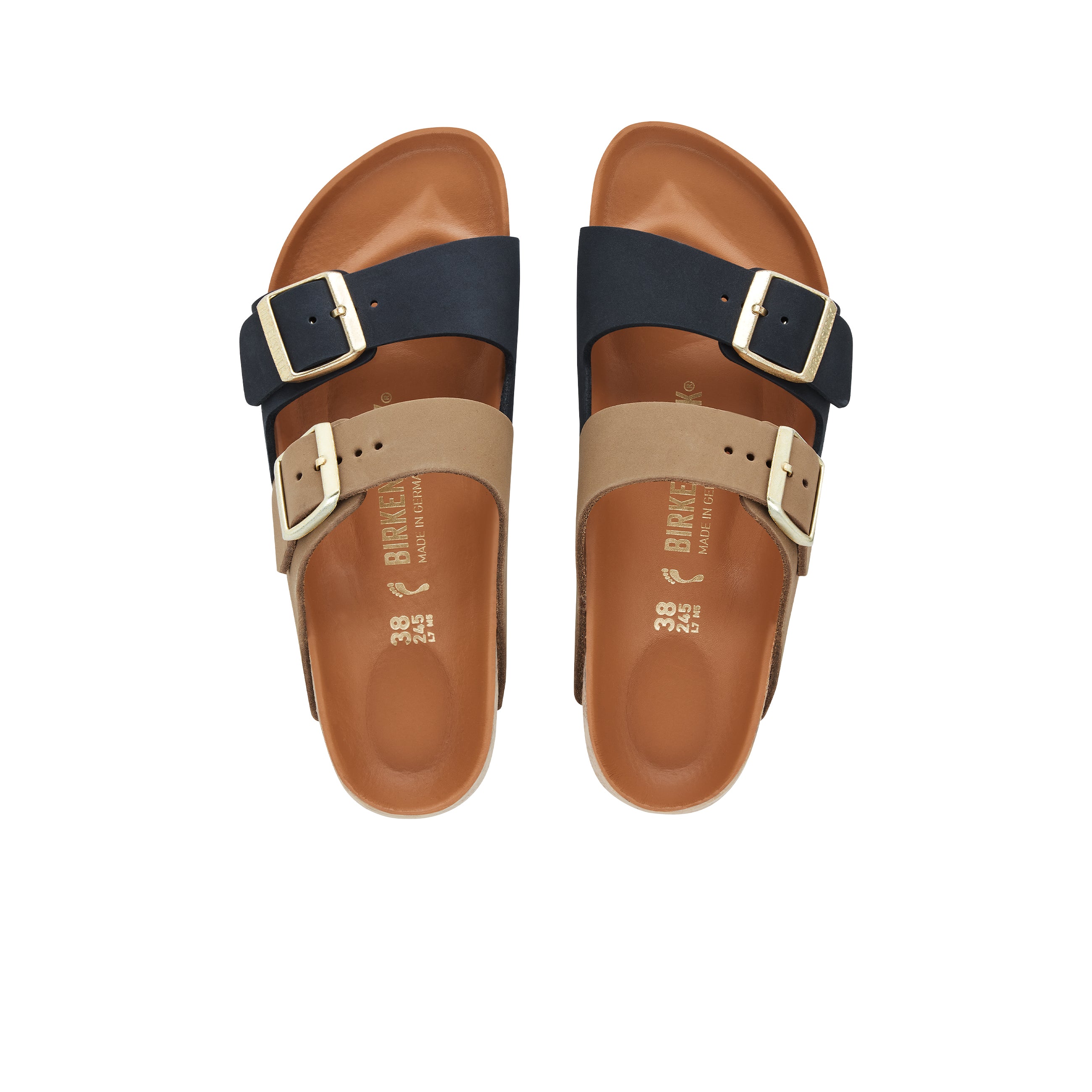 Arizona Split Midnight/Mud Green Nubuck Leather