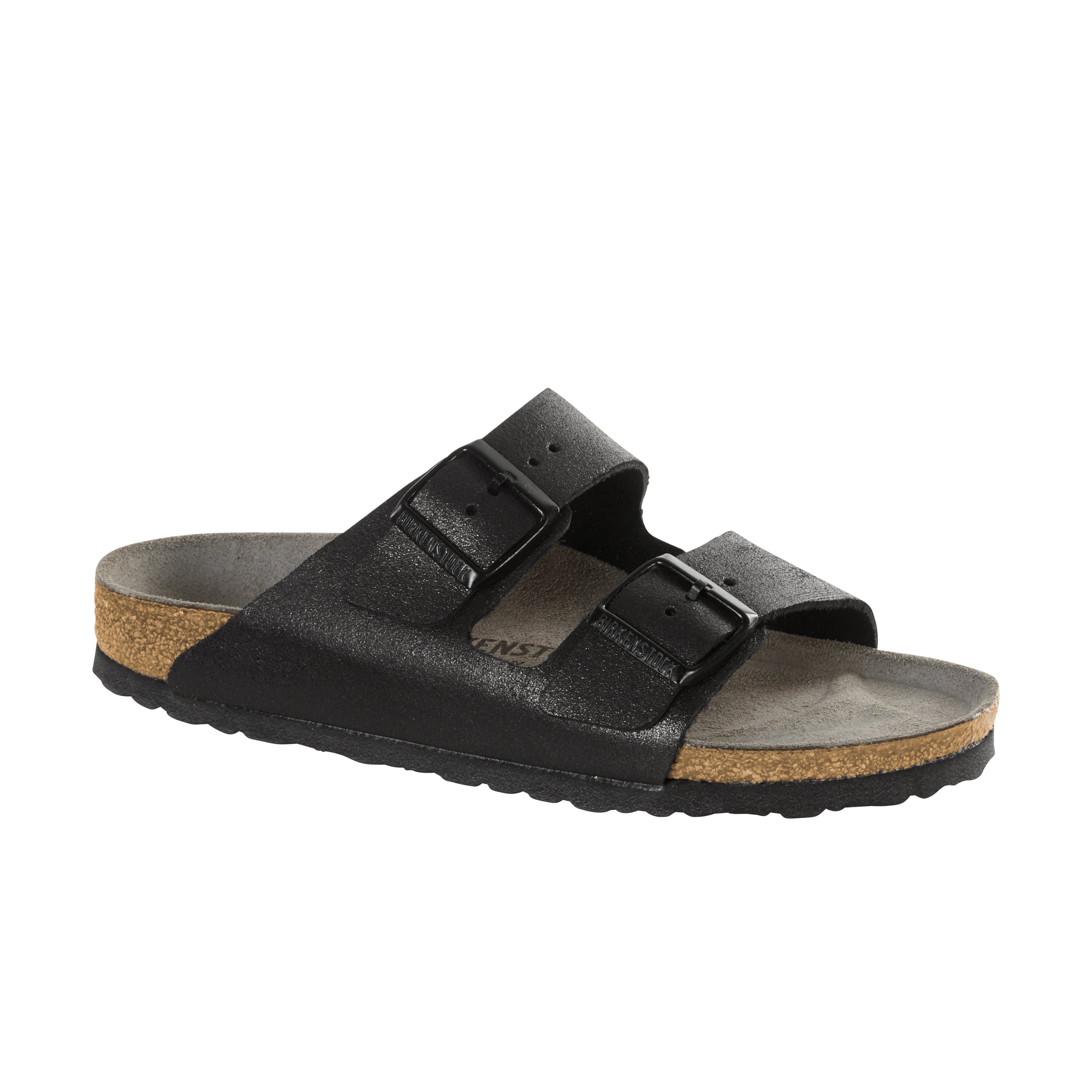 Arizona Washed Metallic/Antique Black Suede Leather