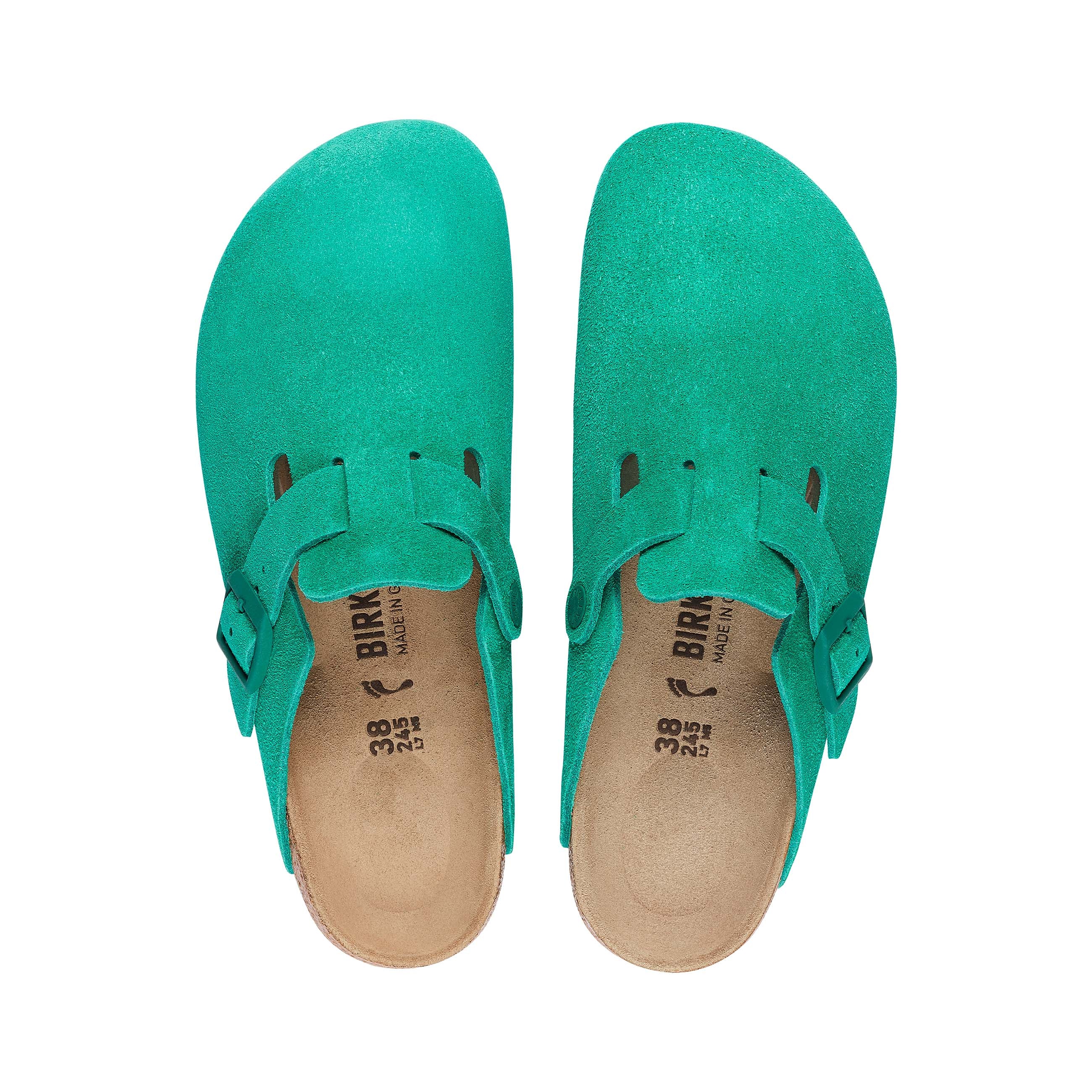 Boston Bold Green Suede Leather