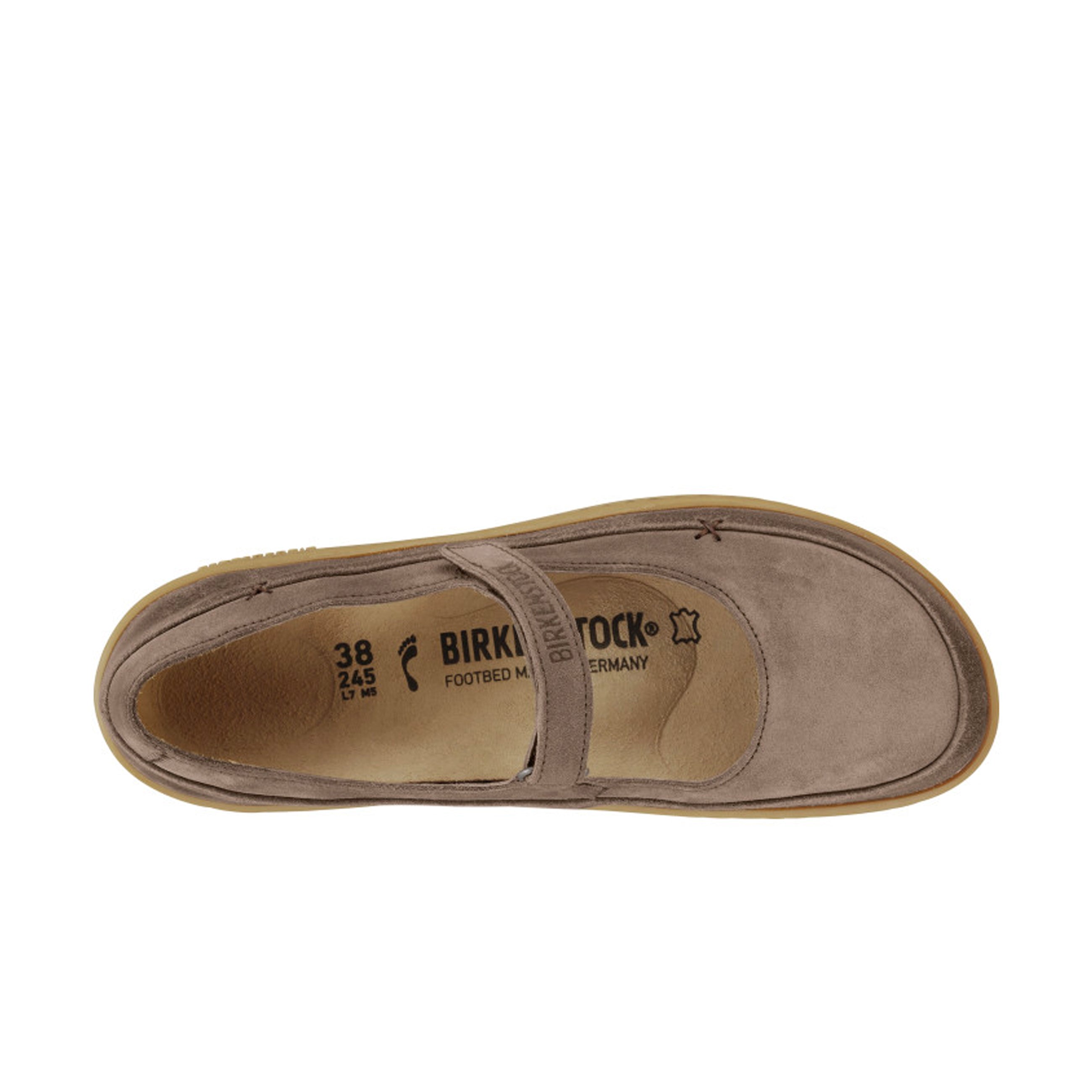 Iona Taupe Suede Leather