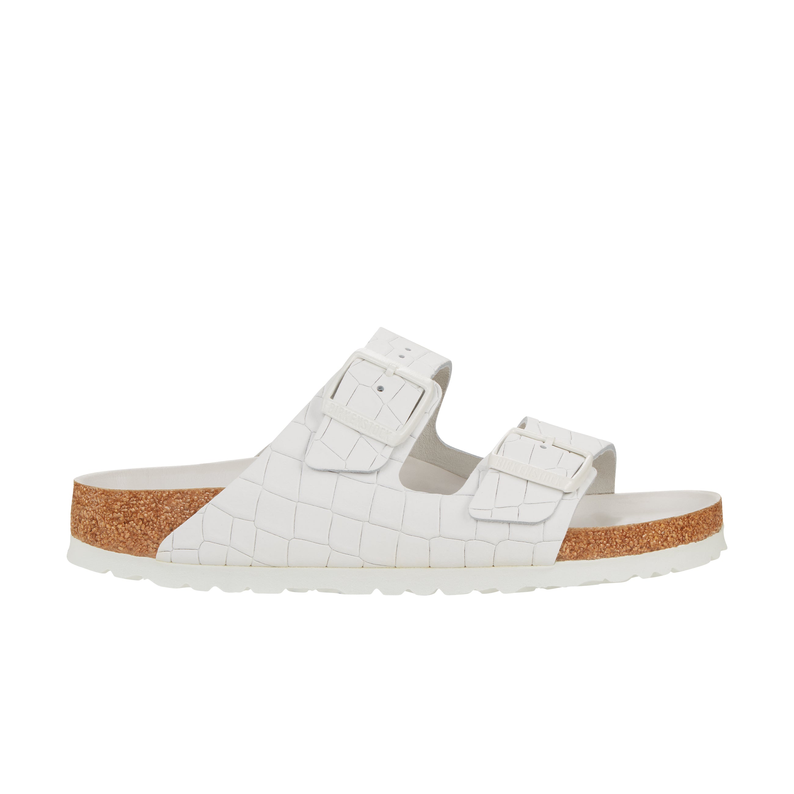 Arizona Semi Exquisite White Croc Embossed Leather