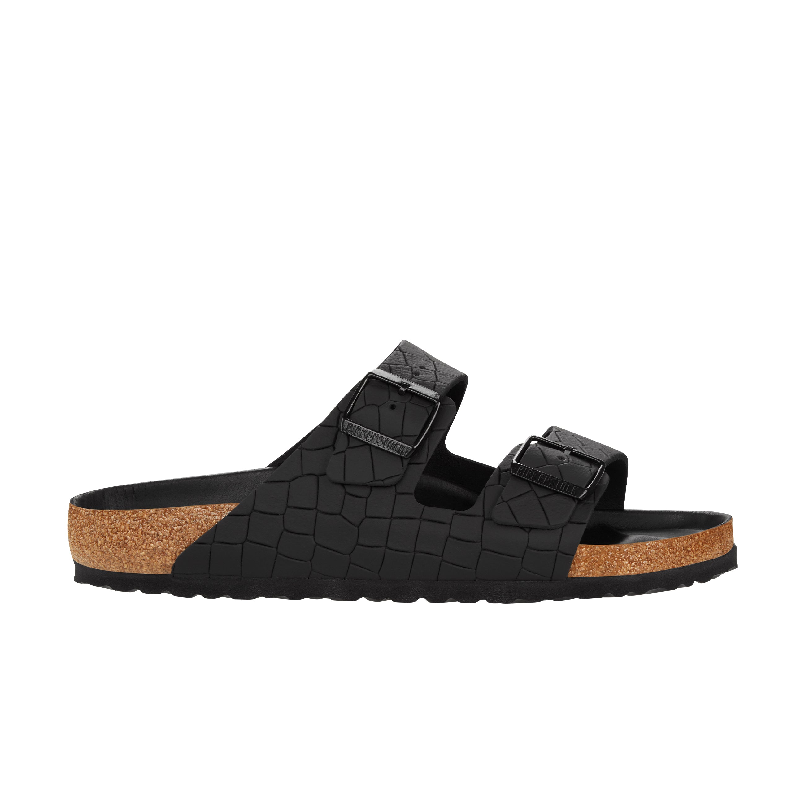Arizona Semi Exquisite Black Croc Embossed Leather