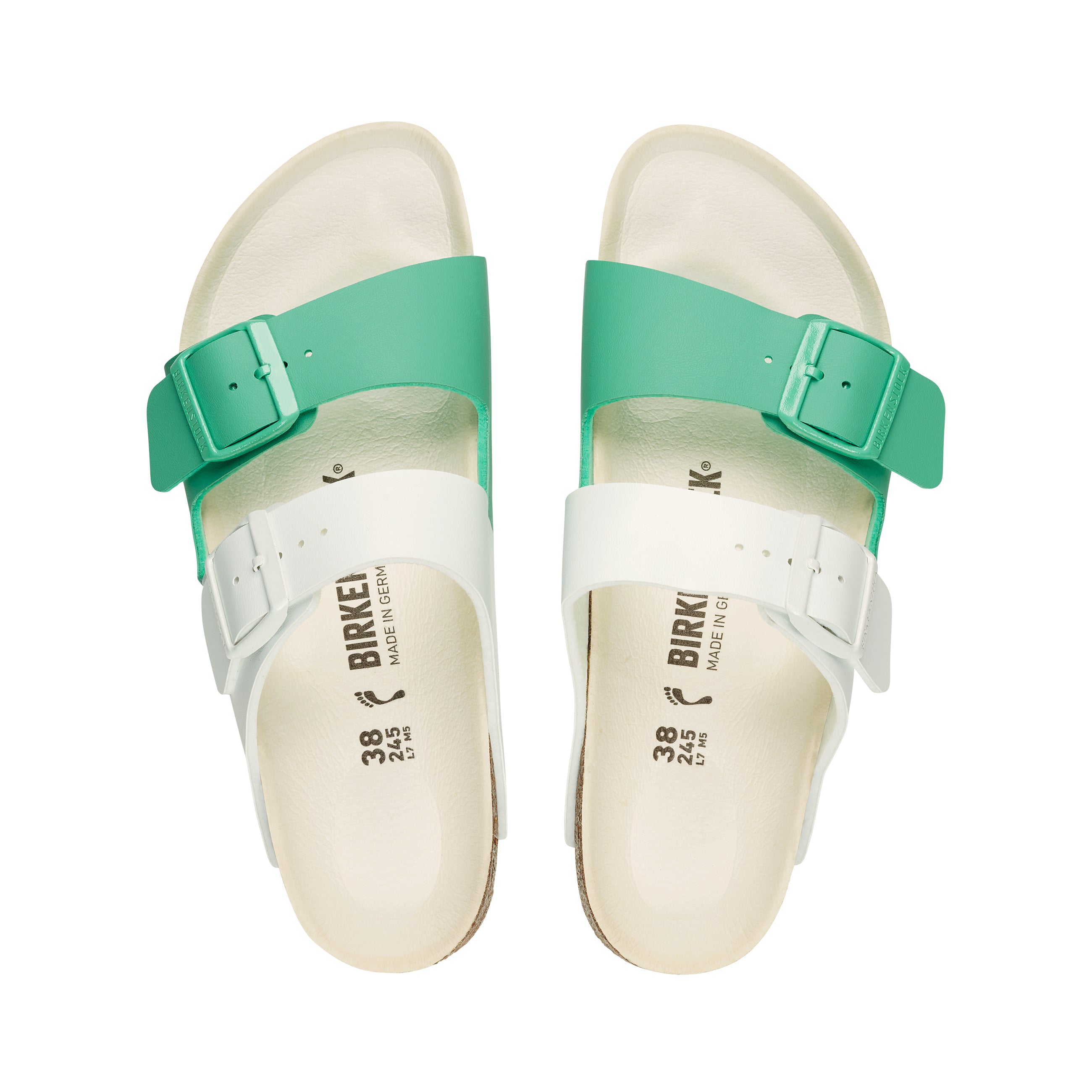 Arizona Split White/Bold Jade Birko-Flor