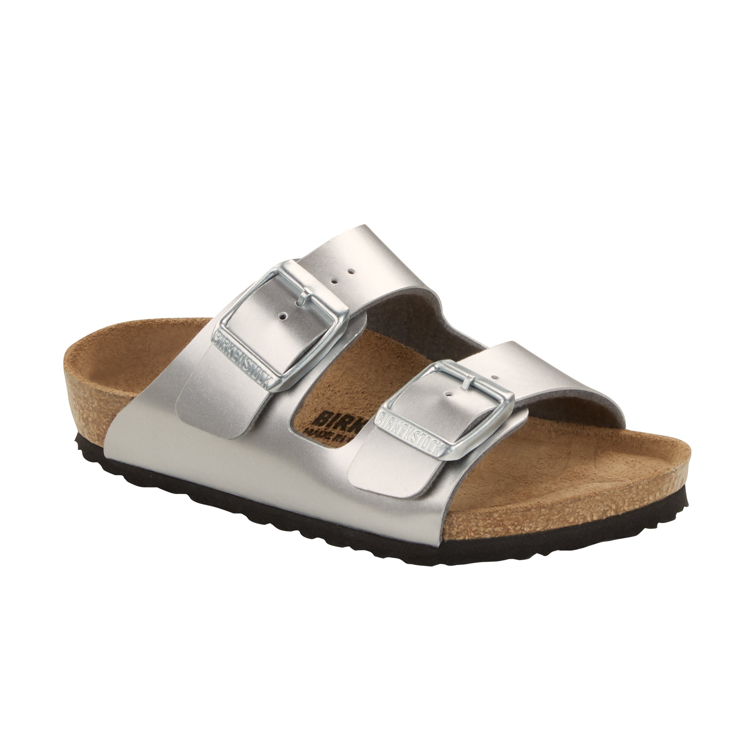 Arizona Kids Metallic Silver Birko-Flor