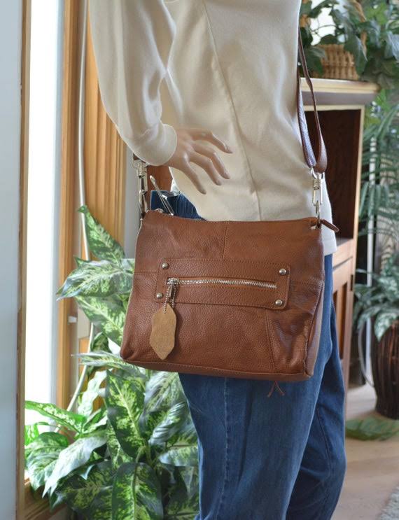 Camille Conceals Christy - Genuine Leather Conceal Carry Cross-Body ...