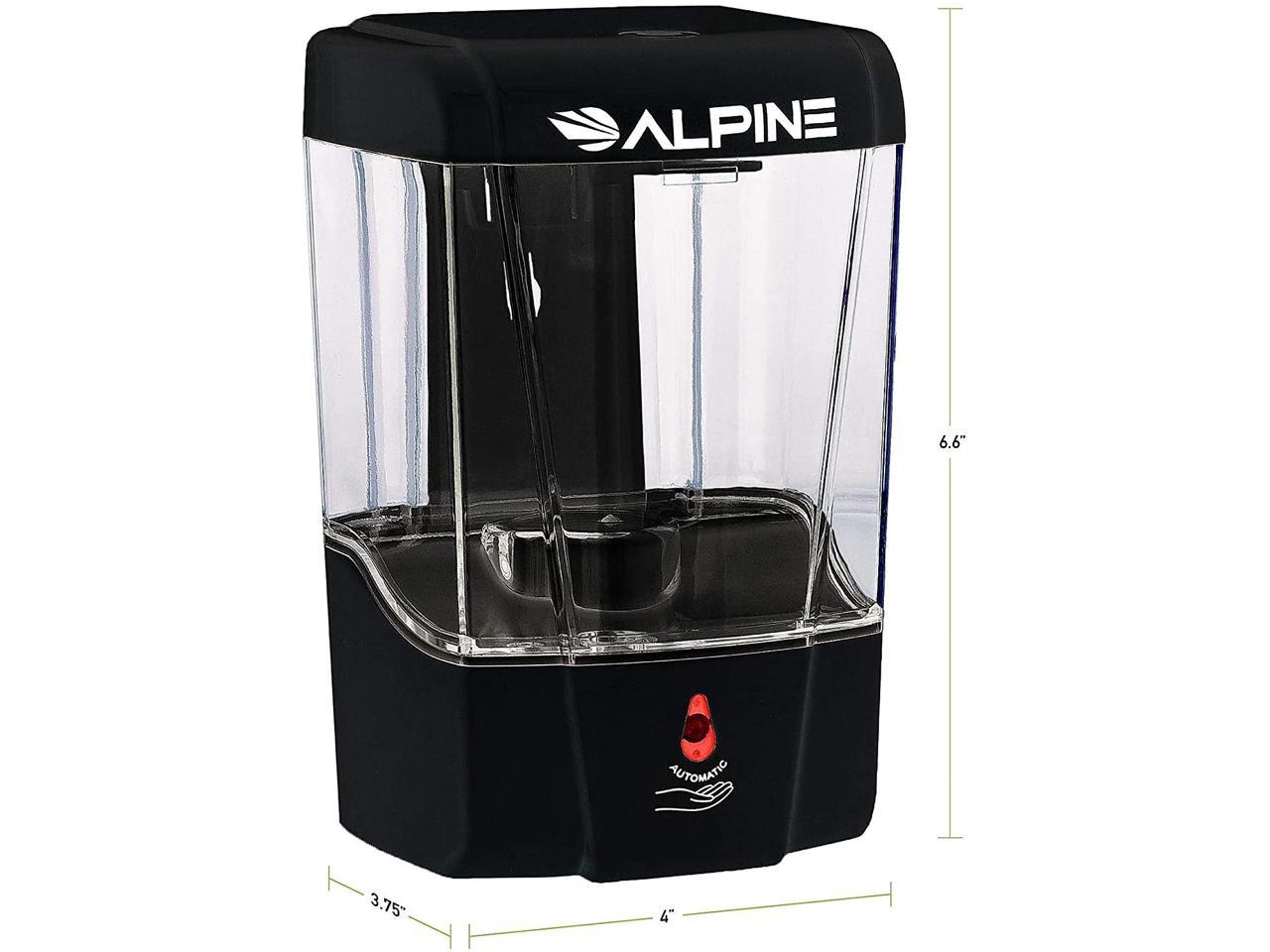 Alpine Industries Automatic Gel Hand Sanitizer Dispenser and Liquid