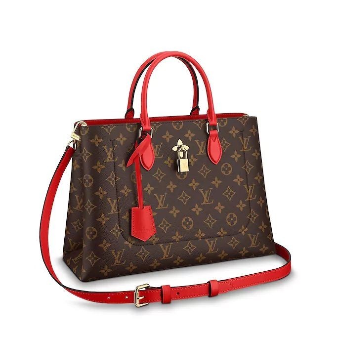 Louis Vuitton Flower Tote Monogram Red Trim M43553 Bag