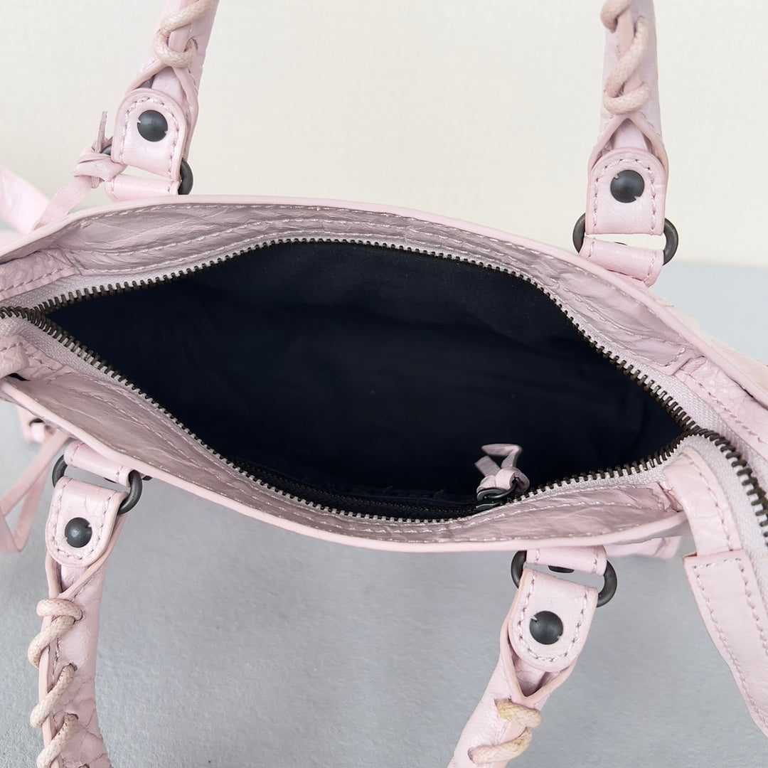 [TOP] BALENCIAGA Classic Small City Bag - Rose Poudre
