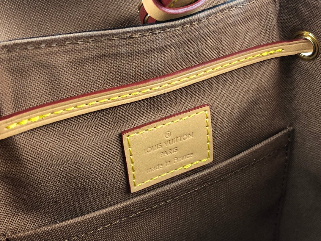 [TOP] Louis Vuitton LV Montsouris Mini BB Monogram Backpack 17×20×10.5CM- Natural
