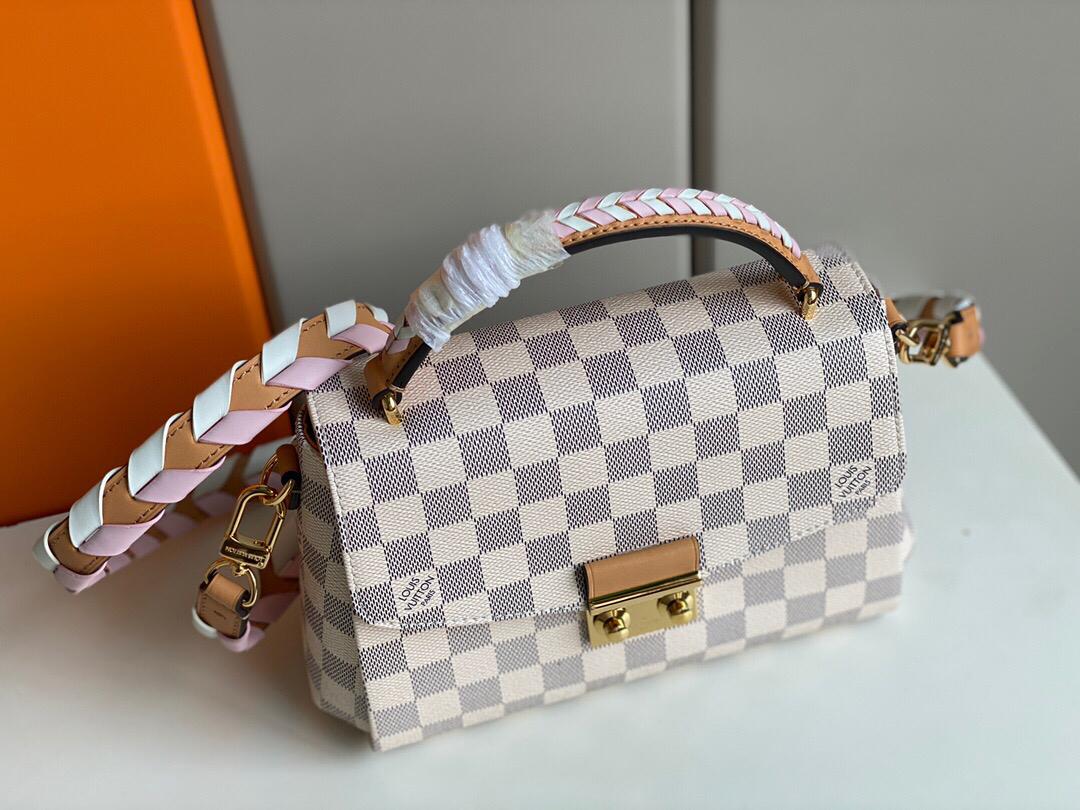 [TOP] Louis Vuitton LV LV Damier Azur Braided Croisette