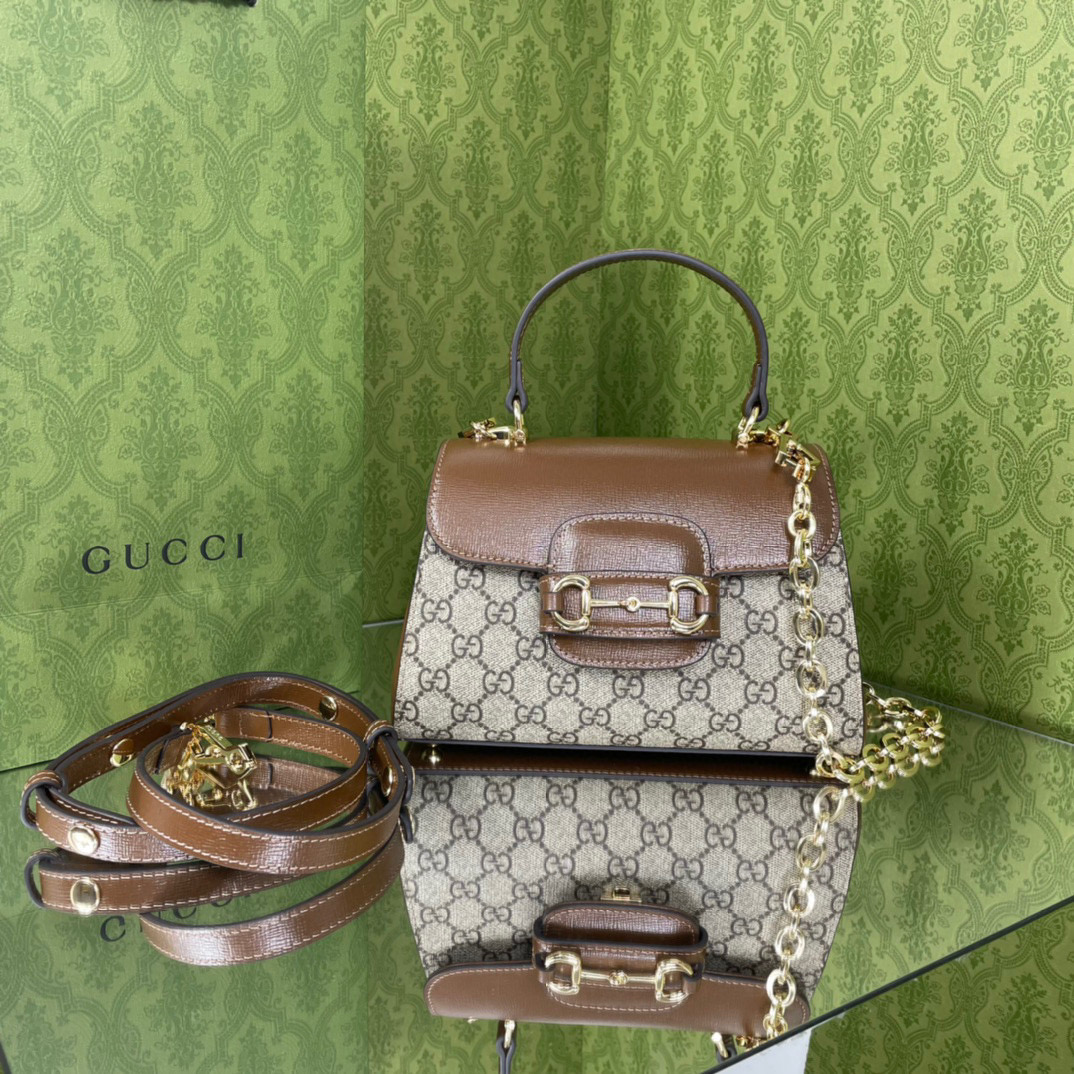 [TOP] GUCCI Horsebit 1995 Bag Mini 22cm x 16cm x 10.5cm - GHW