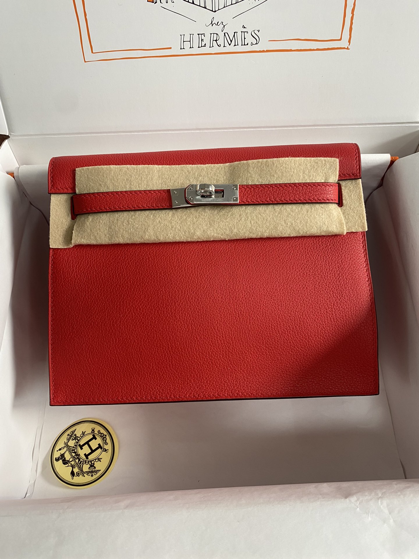 [Top] HERMES Kelly danse II  Calfskin 22cm - 20 Colors